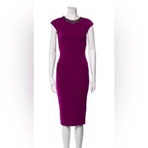 Ted Baker Purple Dress with Gem Detail
